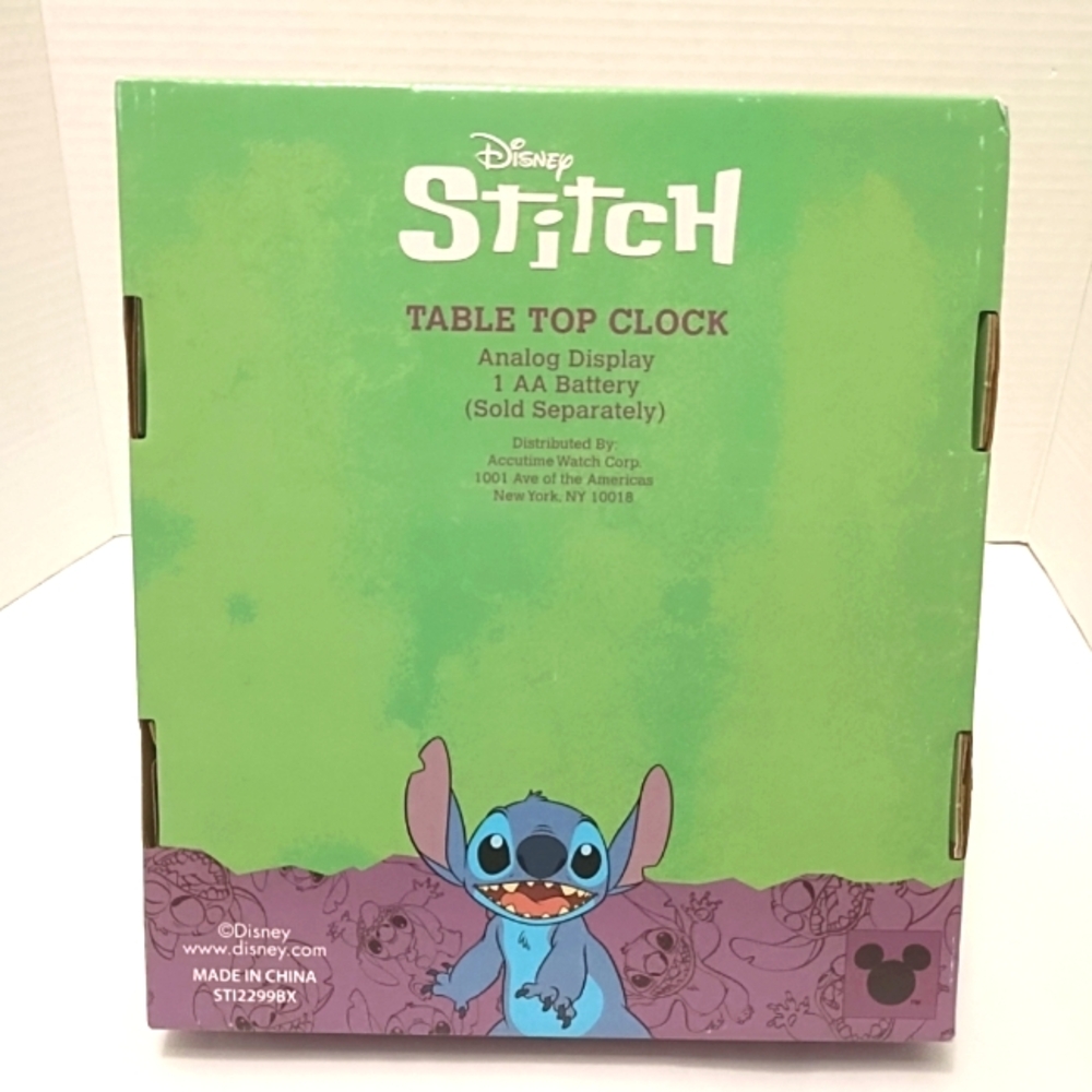 Disney  Stitch Table Top Desk Analog Clock - Picture 2 of 2